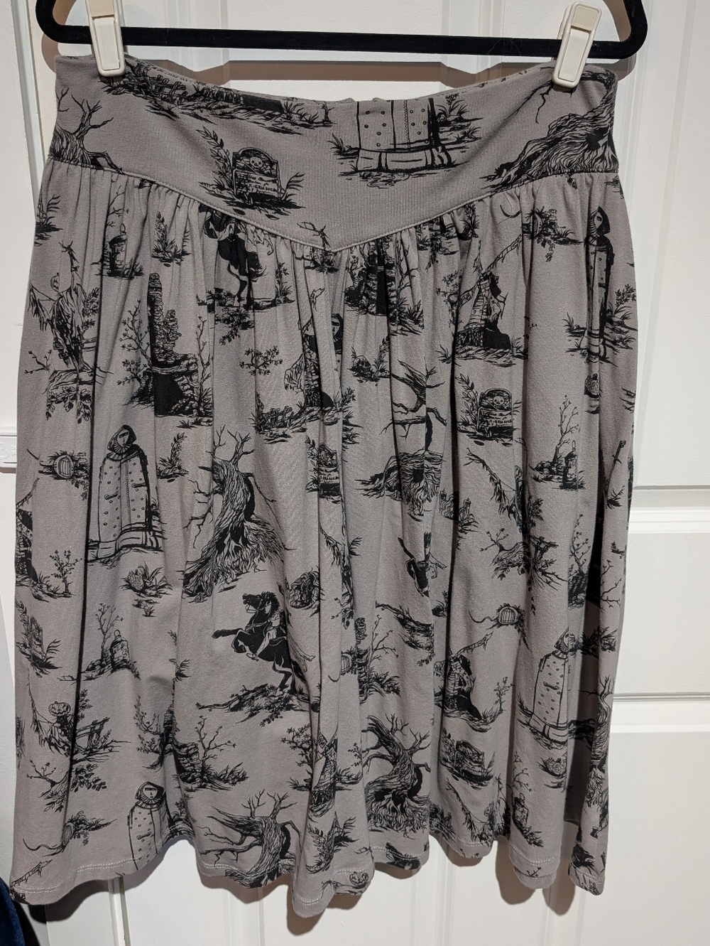 la femme en noir sleepy hollow skirt xl retro vintage pinup